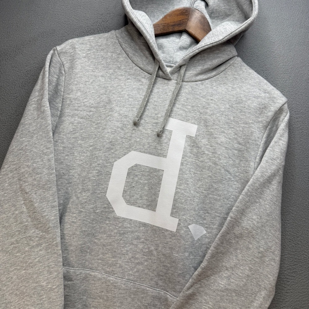 Diamond Supply Co Hoodie Mens Medium Heather Gray Cotton Blend Pullover NWT